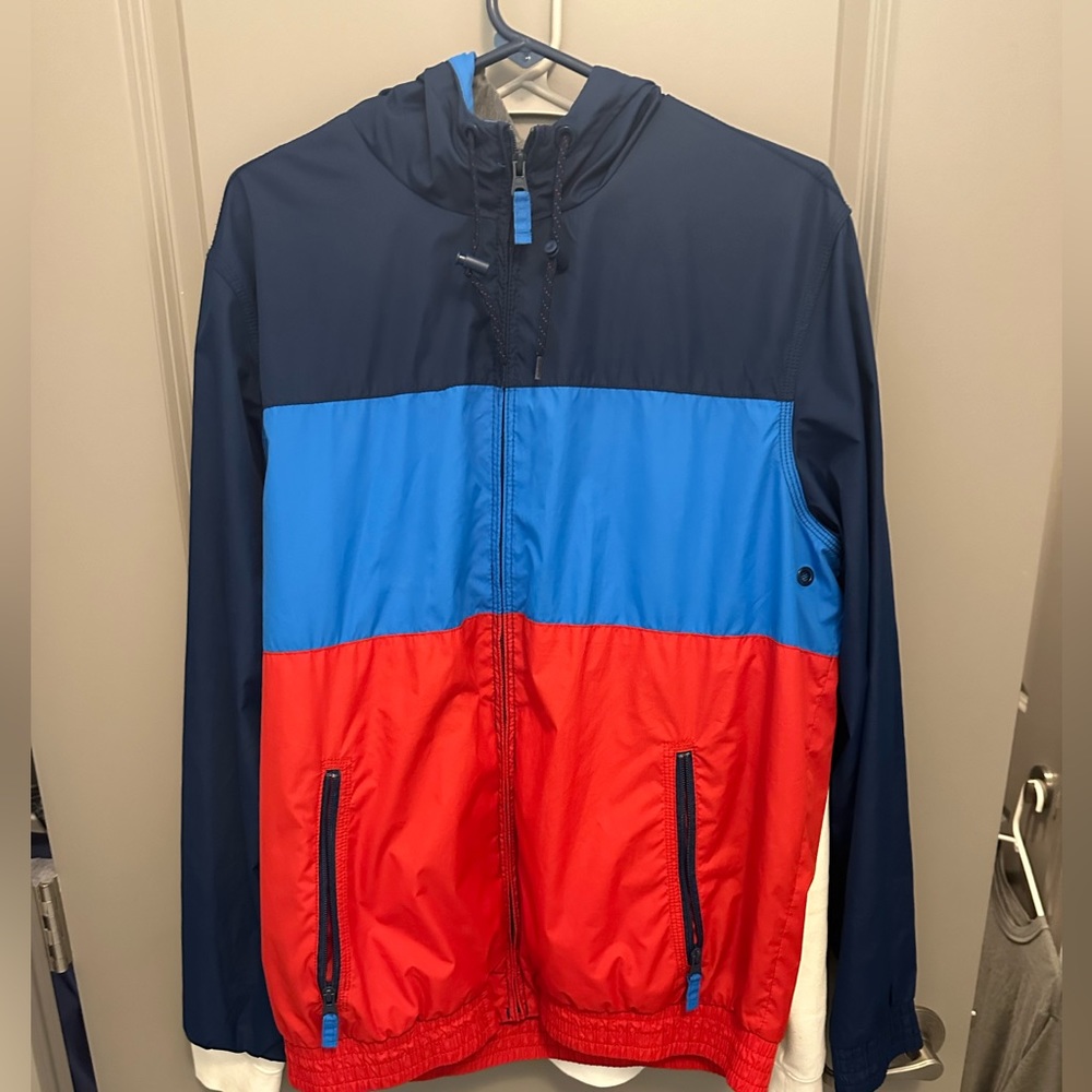 Mens Water resistant zip up windbreaker